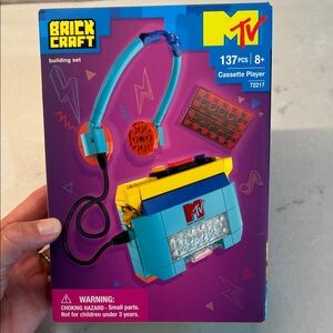 MTV Brick Craft Cassette Player Set - brand new in box - unopened